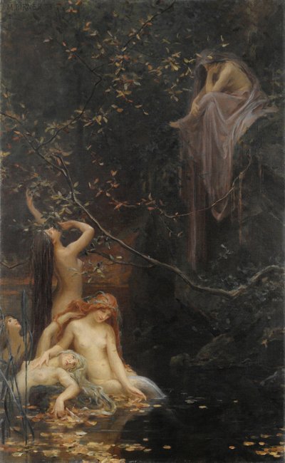 Feen am Bach, 1895 von Max Pirner